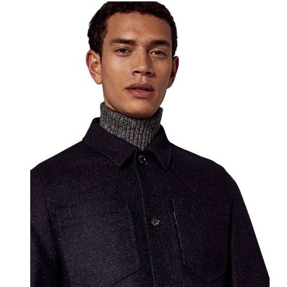 NWT Ted Baker Rarebit Navy Short Wool Jacket Men’s  Big & Tall Size: 3XL (TB 7) - Picture 7 of 13